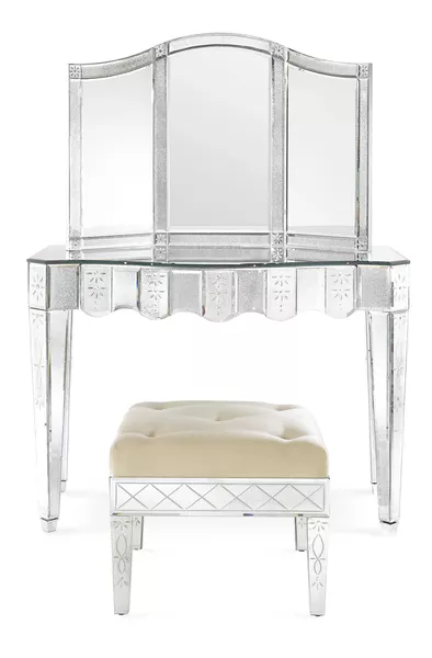 Curatie Dressing Table, Mirror & Stool