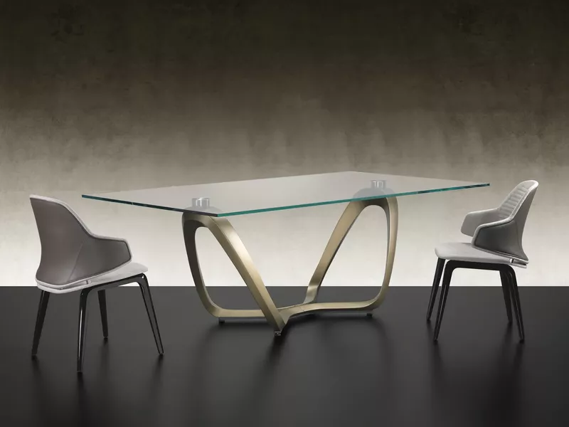 Segno Glass Dining Table