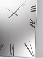Titanium Mirrored Clock
