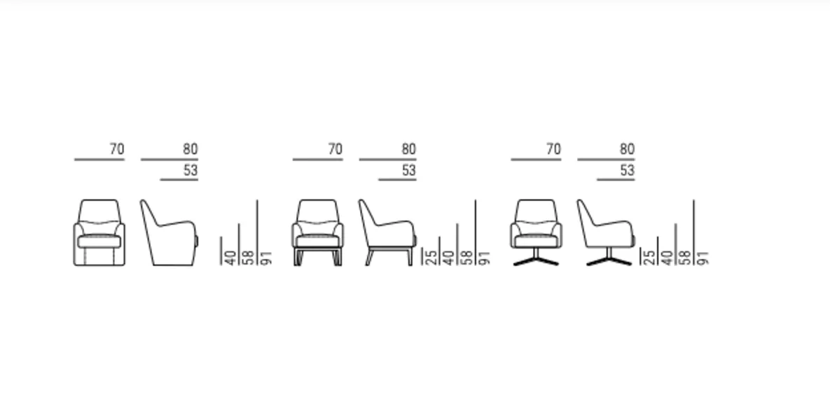 Clipper Small Armchair and Sofa