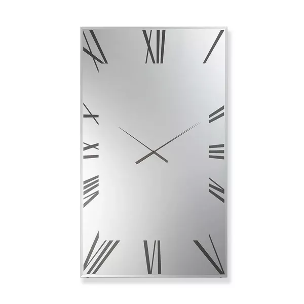 Titanium Mirrored Clock